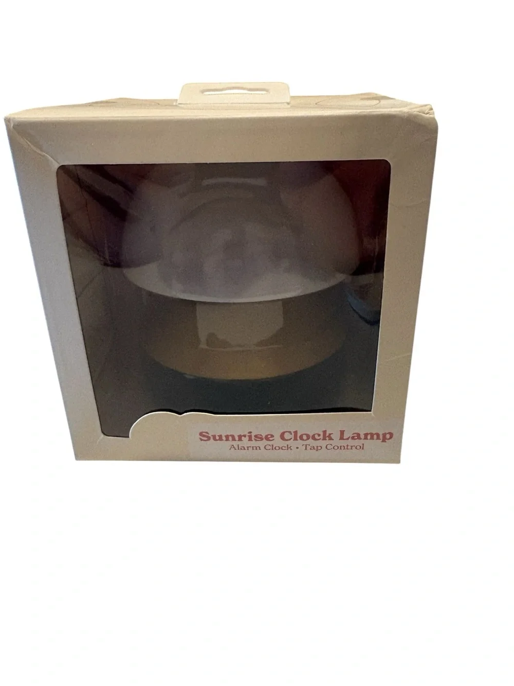 Sunrise Clock Lamp Alarm Clock with Tap Control - White